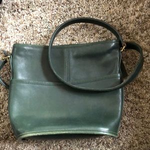Vintage green coach purse